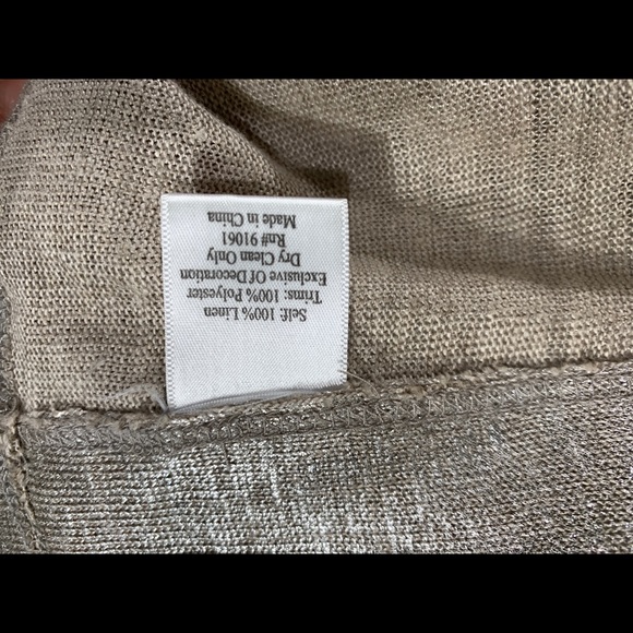 Johnny Was Biya Knit Linen Paisley Duster Sz L NWT - Picture 6 of 8